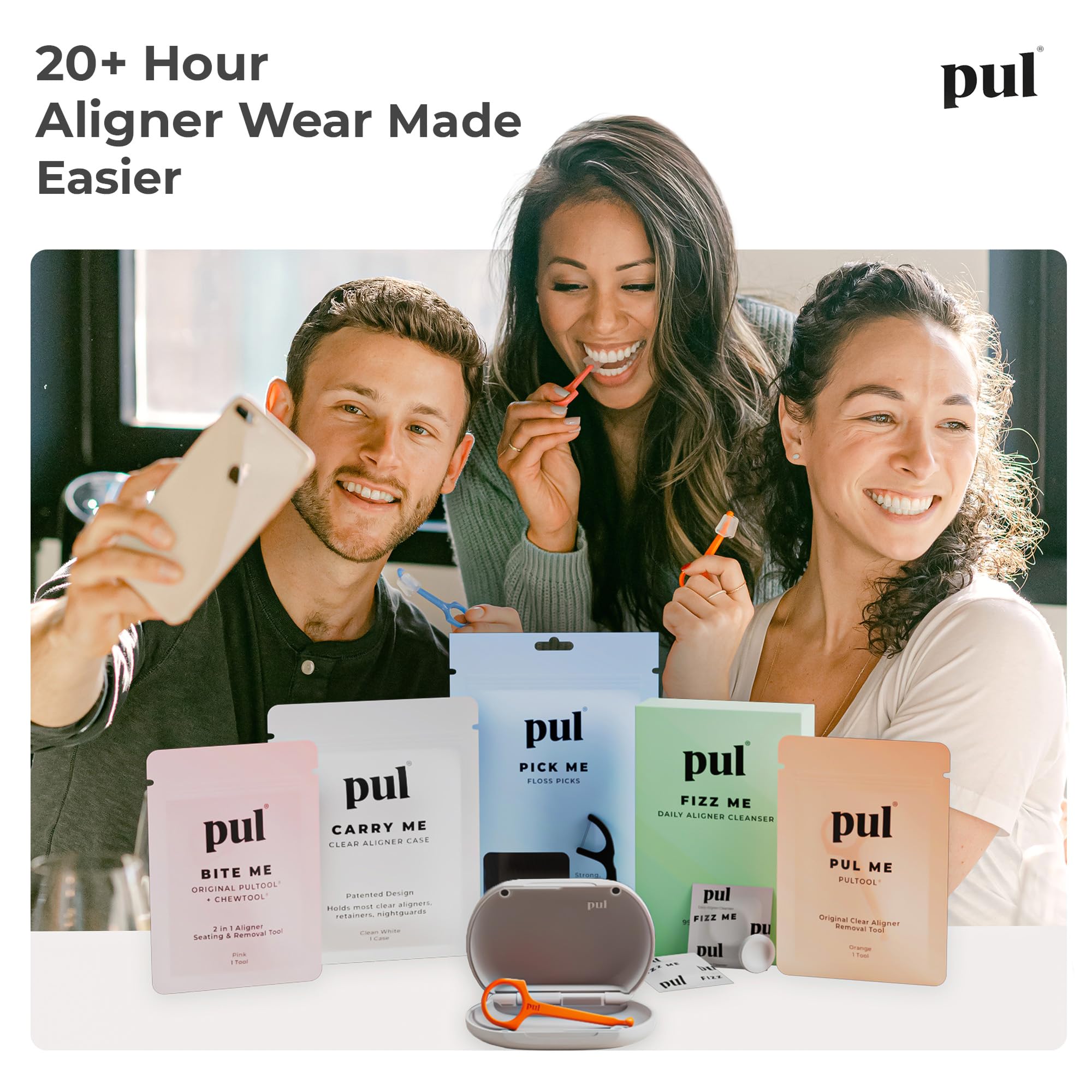 The Pultool accesorios dentro del estuche, organiza herramientas y chewies