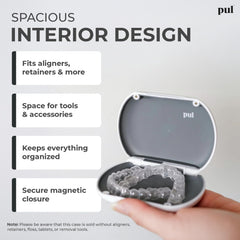 The Pultool interior amplio con alineador, acomoda piezas grandes cómodamente