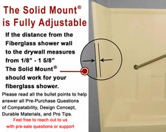 The Solid Mount primer plano del espaciador ajustable que asegura alineación estable
