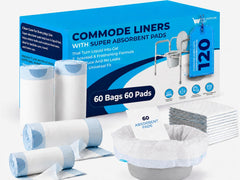 The Venture Cart empaque frontal mostrando 60 bolsas y 60 almohadillas, conveniente