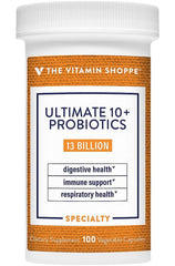 The Vitamin Shoppe frasco delante mostrando la etiqueta clara y beneficios