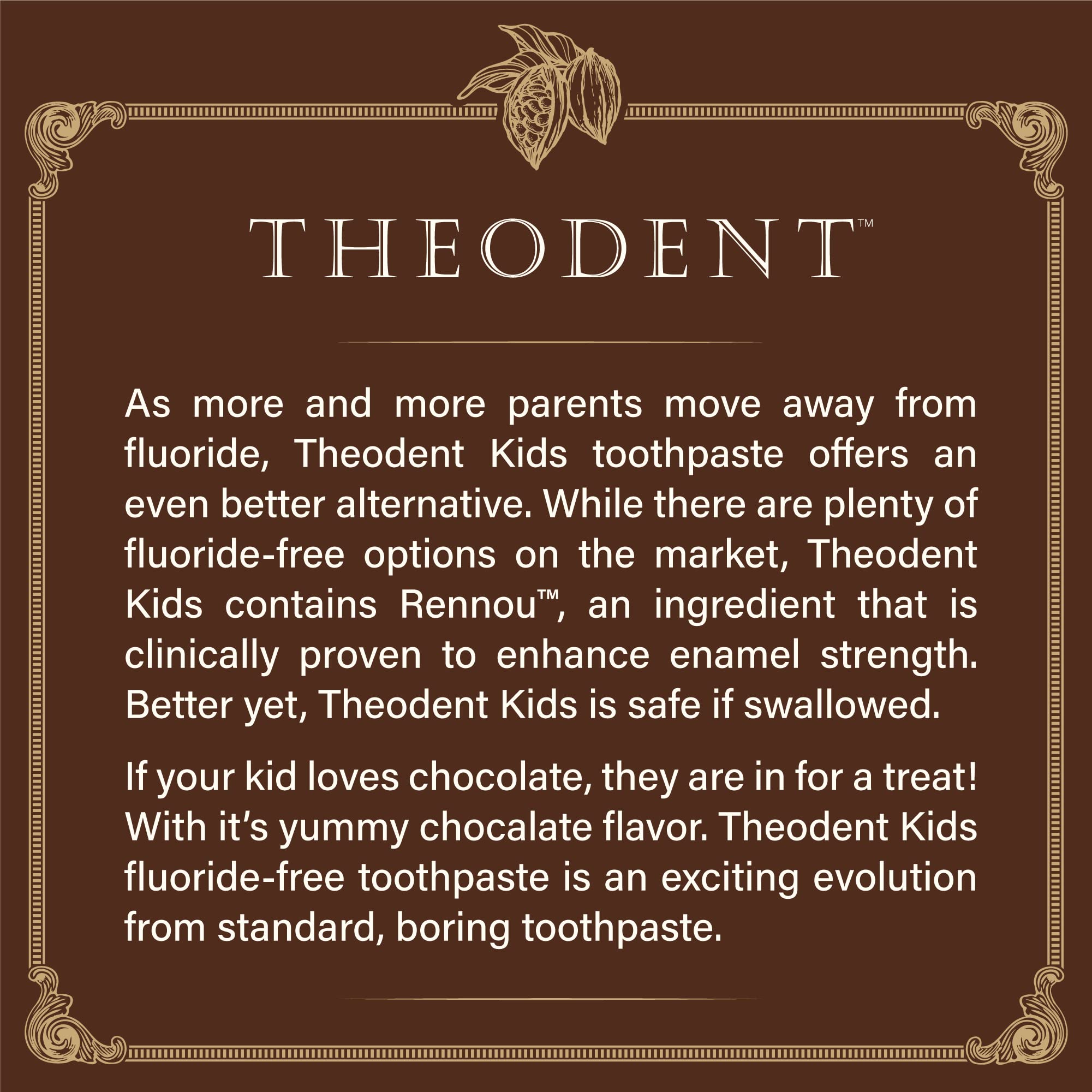 Detalle de la textura cremosa de Theodent Kids, cómoda y suave al cepillar