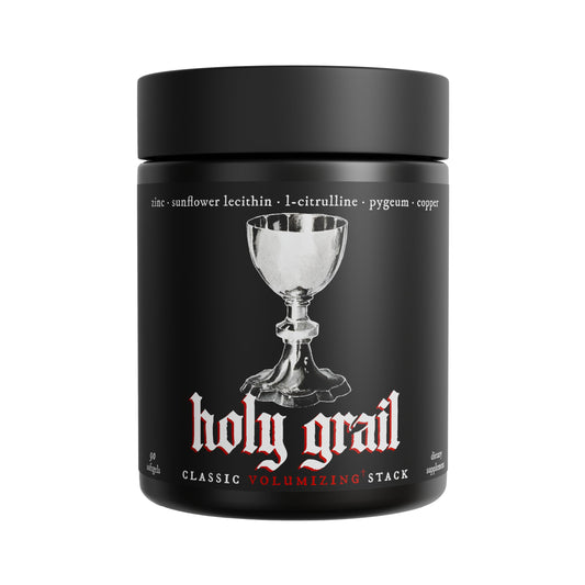 Theorycraft Holy Grail frente del paquete mostrando diseño y confianza