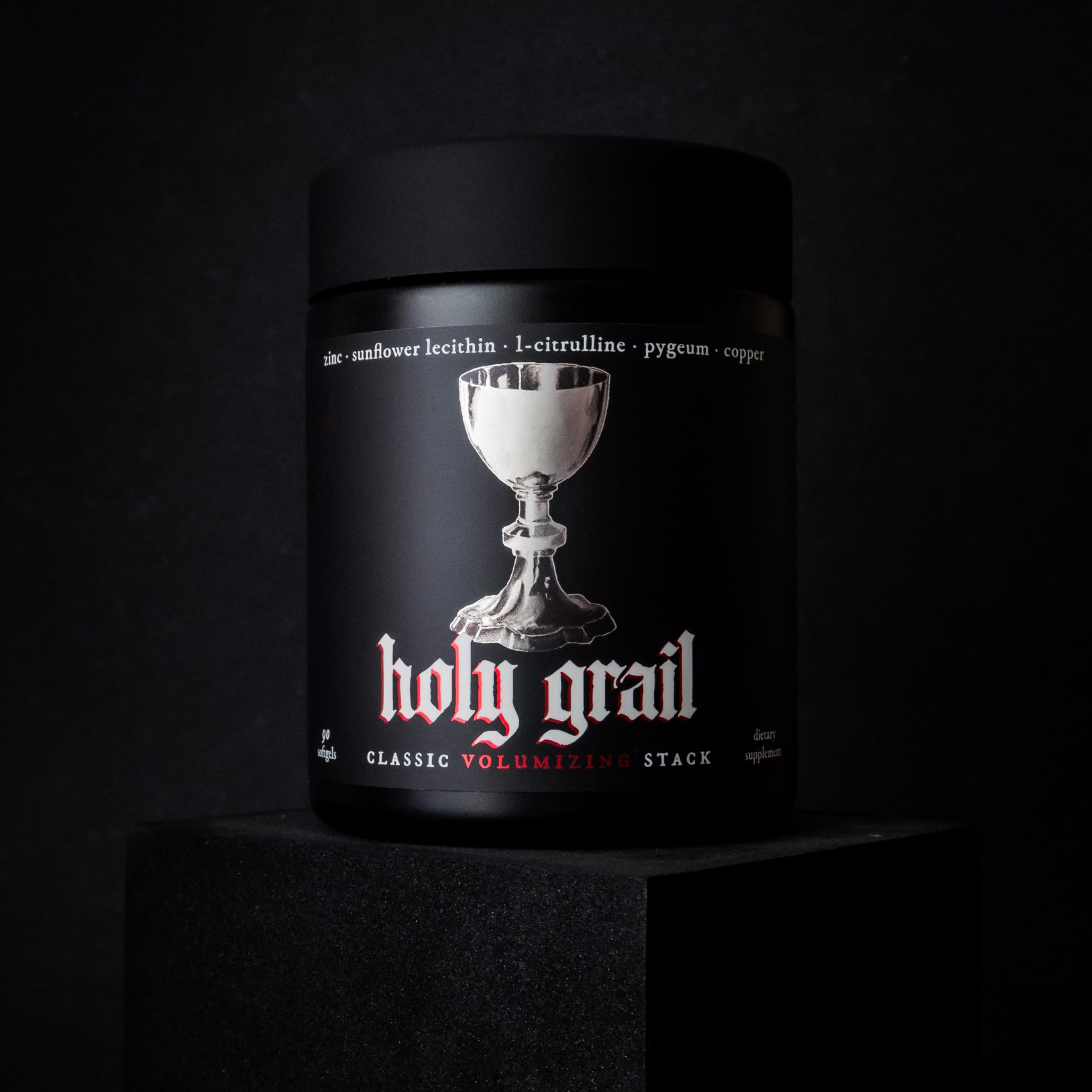 Theorycraft Holy Grail textura de lecitina de girasol enfatizando pureza