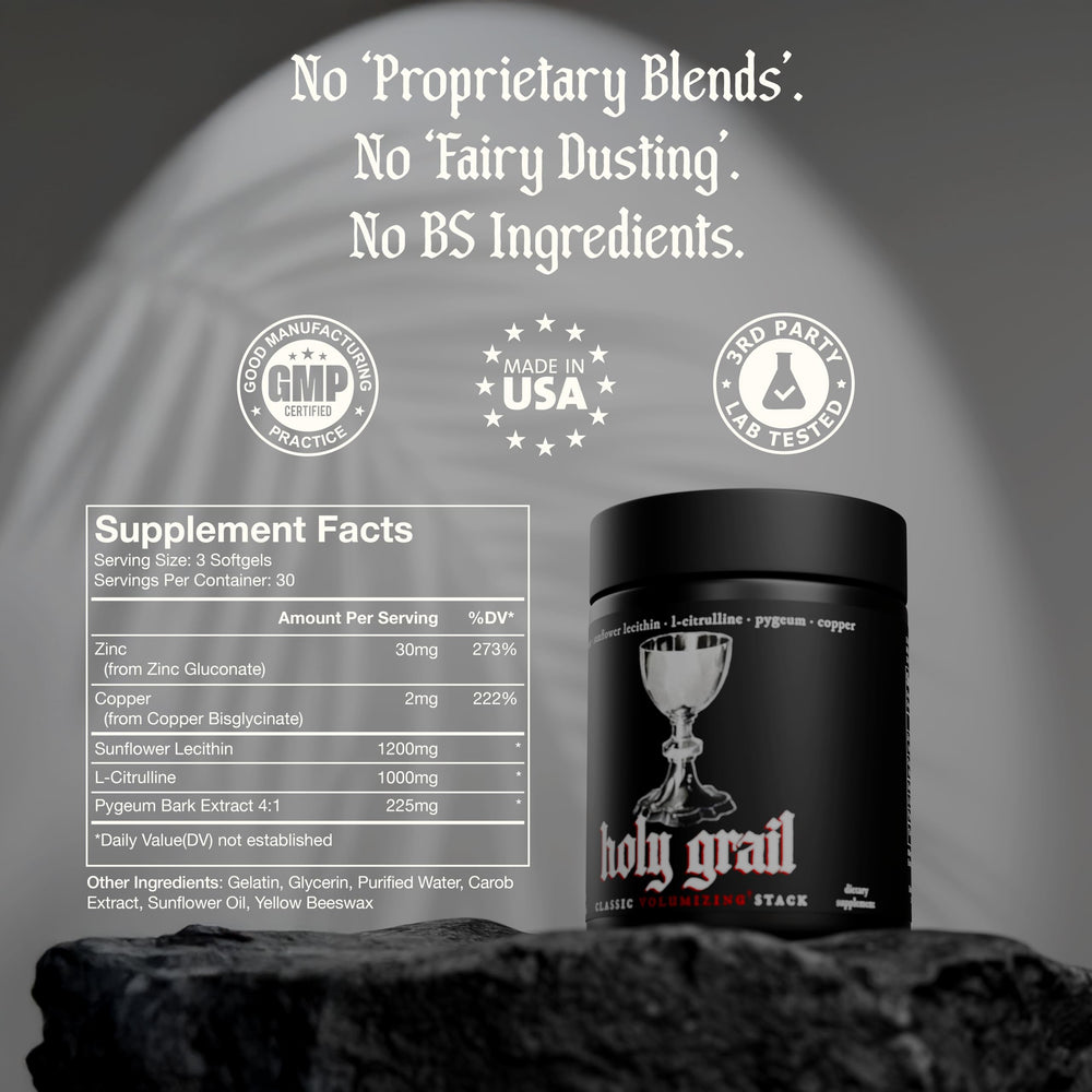 Theorycraft Holy Grail en uso diario junto a una botella de agua beneficios prácticos