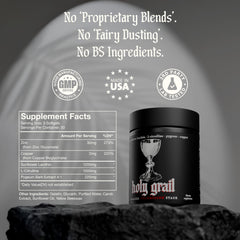 Theorycraft Holy Grail en uso diario junto a una botella de agua beneficios prácticos