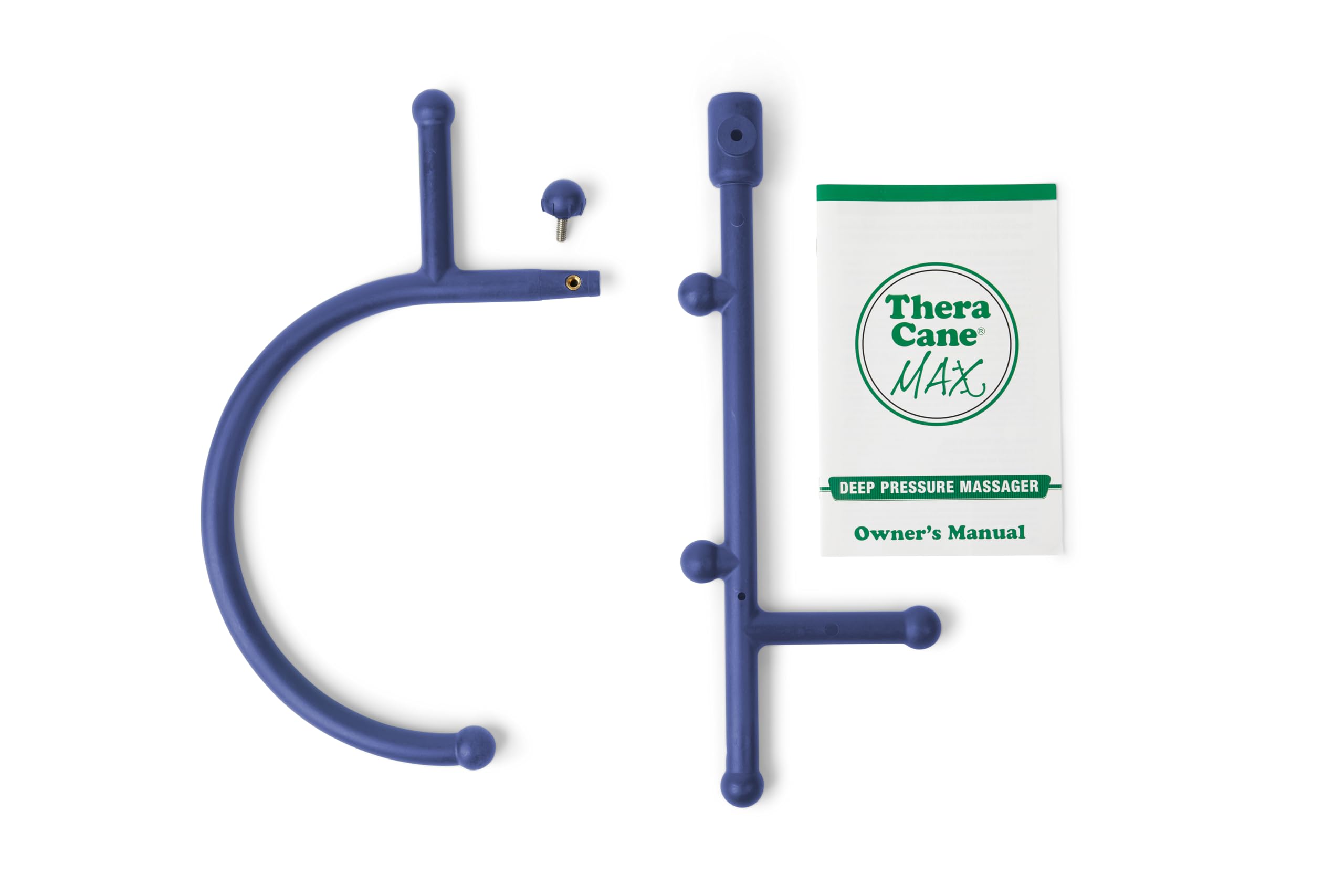 Thera Cane MAX junto a una mano para mostrar escala y facilidad de manejo