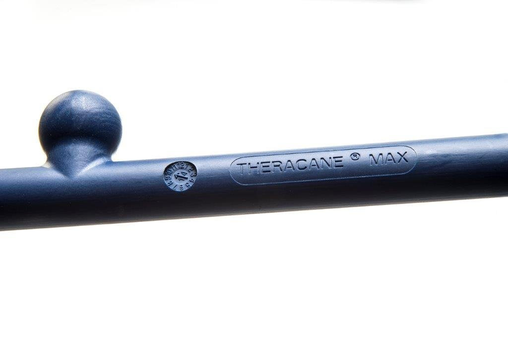 Primer plano de las puntas del Thera Cane MAX para masaje focalizado