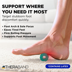 THERABAND textura detalle de estrías que estimula circulación y confort