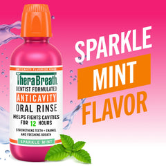 The Breath Co. etiqueta con ingredientes clave y ventajas para el esmalte