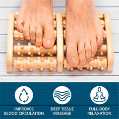 TheraFlow primer plano de nudos de madera mostrando textura y eficacia