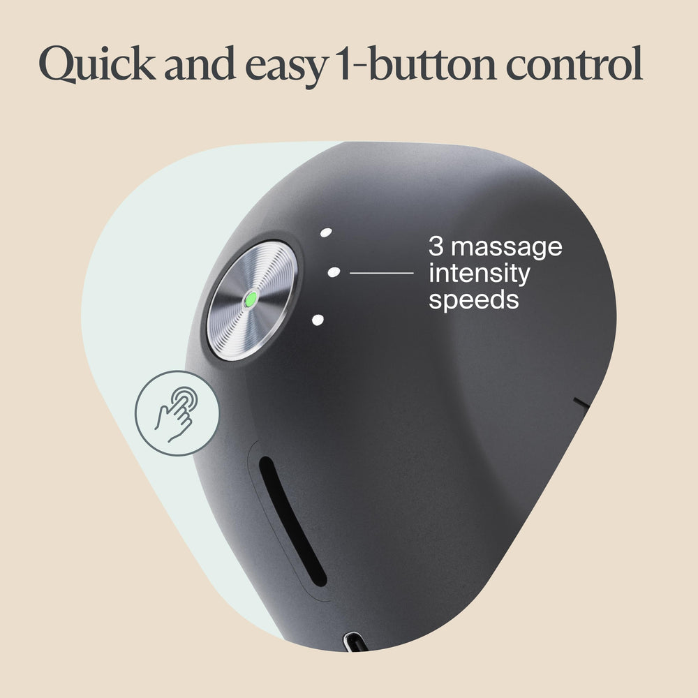 TheraGun indicadores LED y botón único para control sencillo
