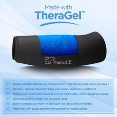 TheraICE comparación de tallas S a XL para ajuste personalizado
