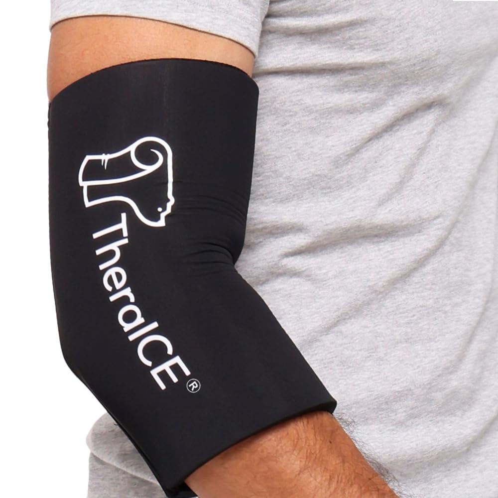 TheraICE funda frontal mostrando ajuste ceñido y compresión cómoda