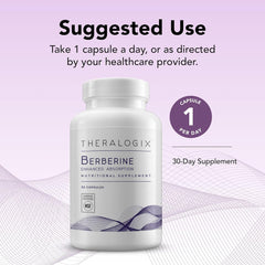 Theralogix Berberine etiqueta con sello NSF mostrando verificación de pureza y confianza
