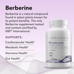 Theralogix Berberine primer plano de textura del fitosoma y formulación de alta absorción