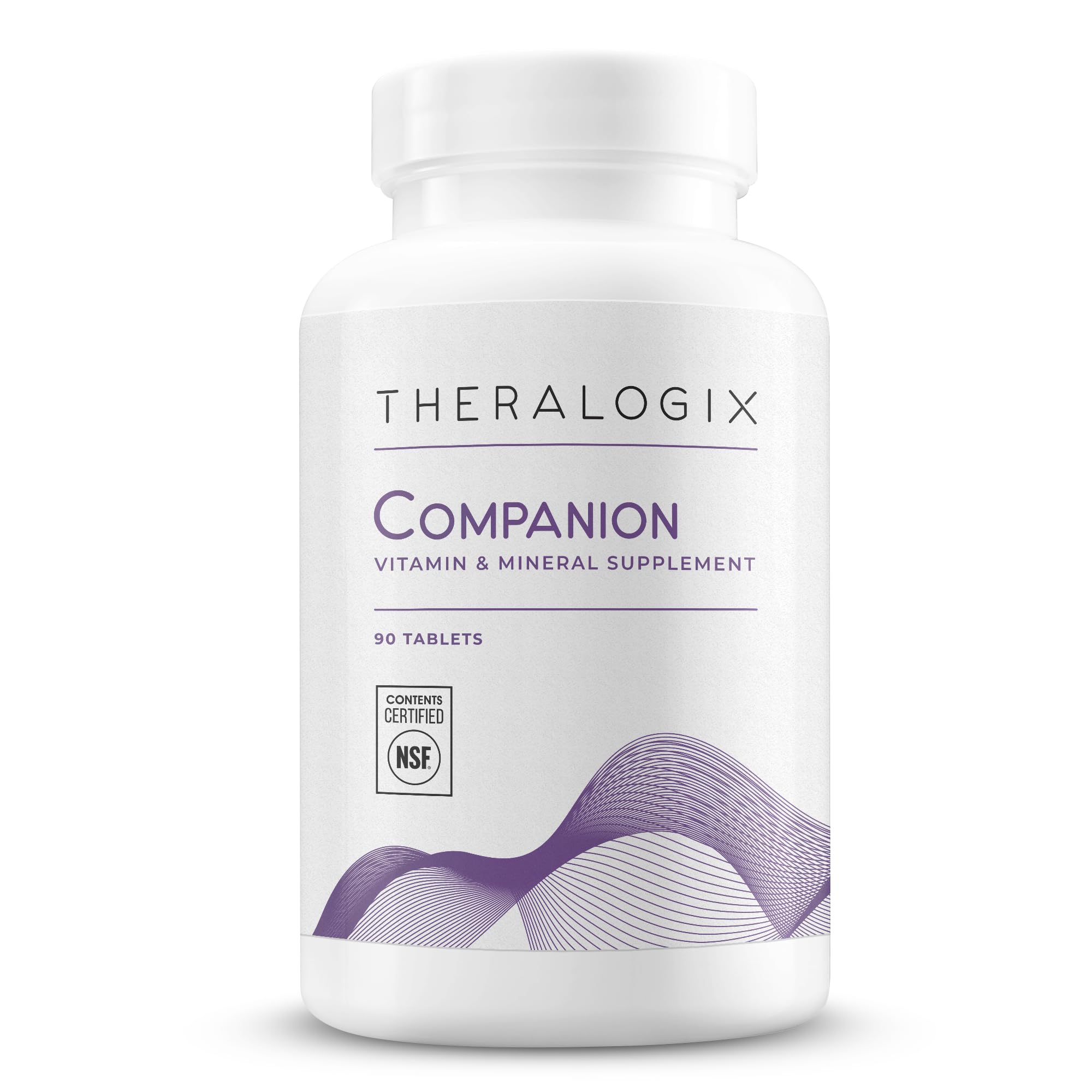 Theralogix Companion, botella de 90 tabletas, para consumo diario y apoyo nutricional básico.