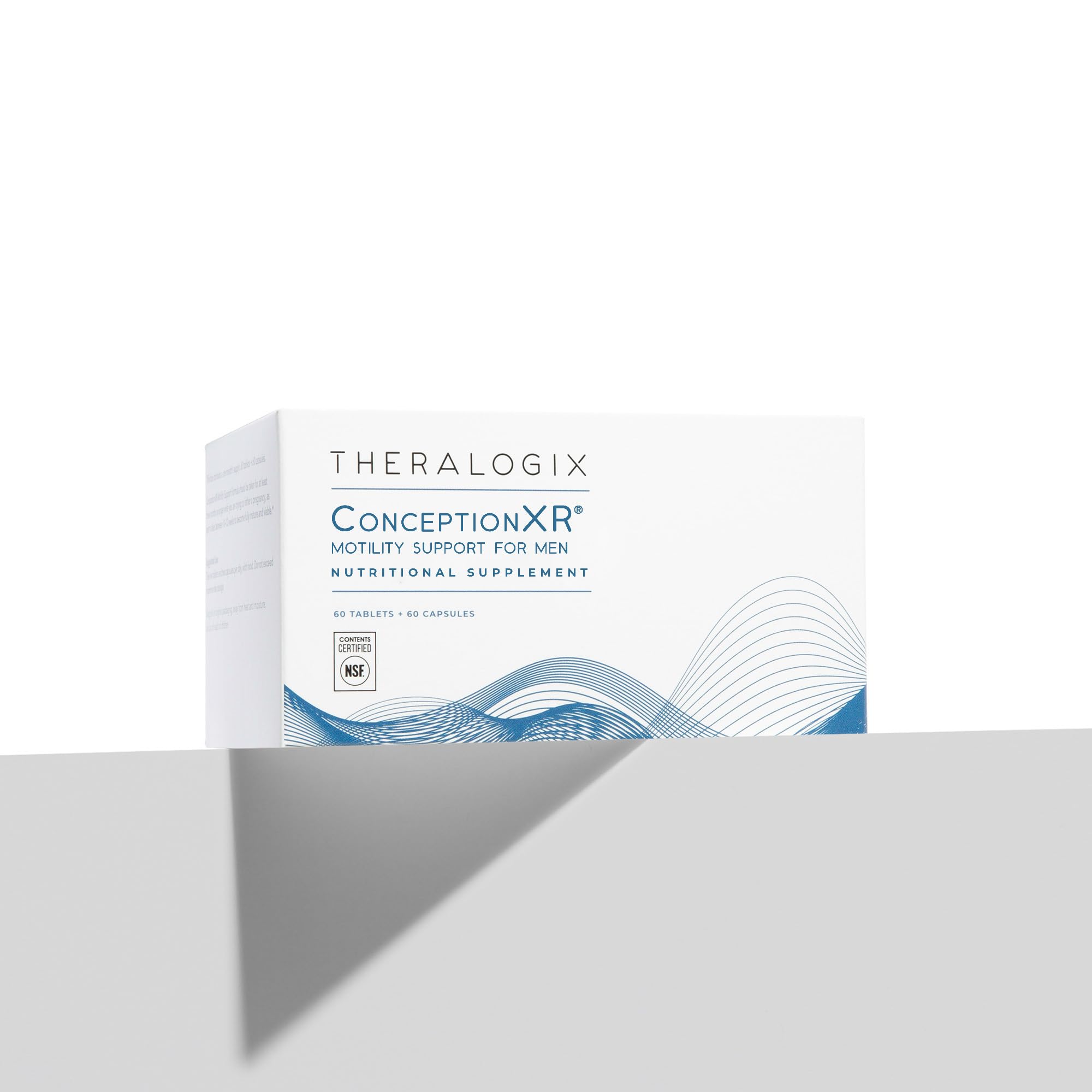 Theralogix etiqueta nutricional destacando pureza y certificación NSF
