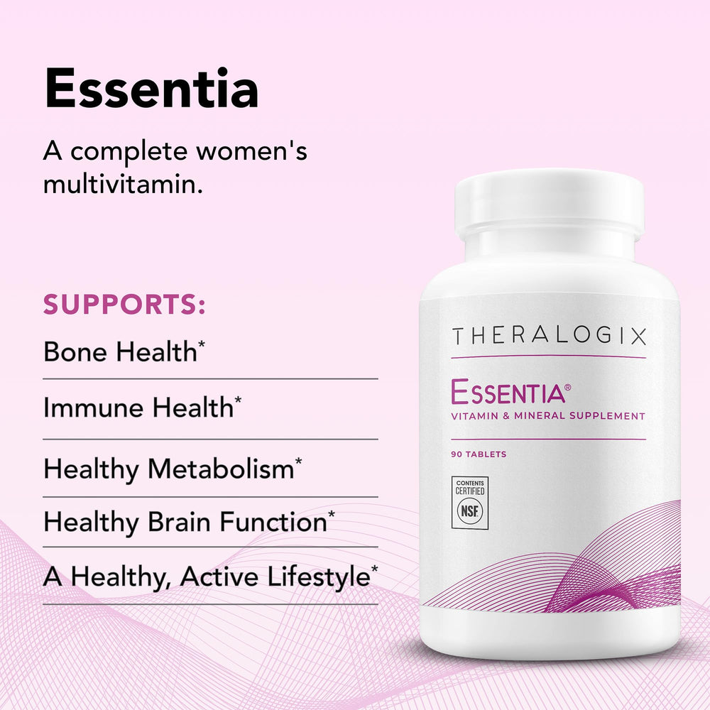 Theralogix Essentia detalle de tabletas para apreciar textura y tamaño