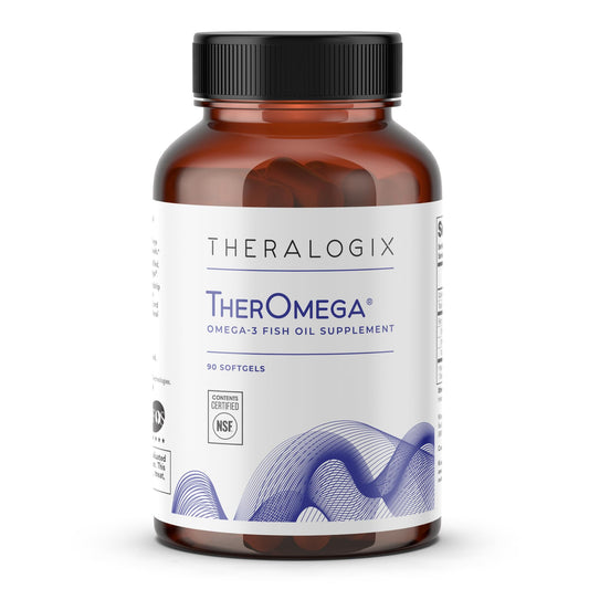 Theralogix frente del envase mostrando 90 softgels y claridad del producto