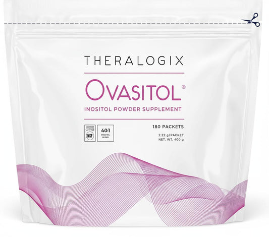 Theralogix Ovasitol frente del empaque mostrando la marca y información