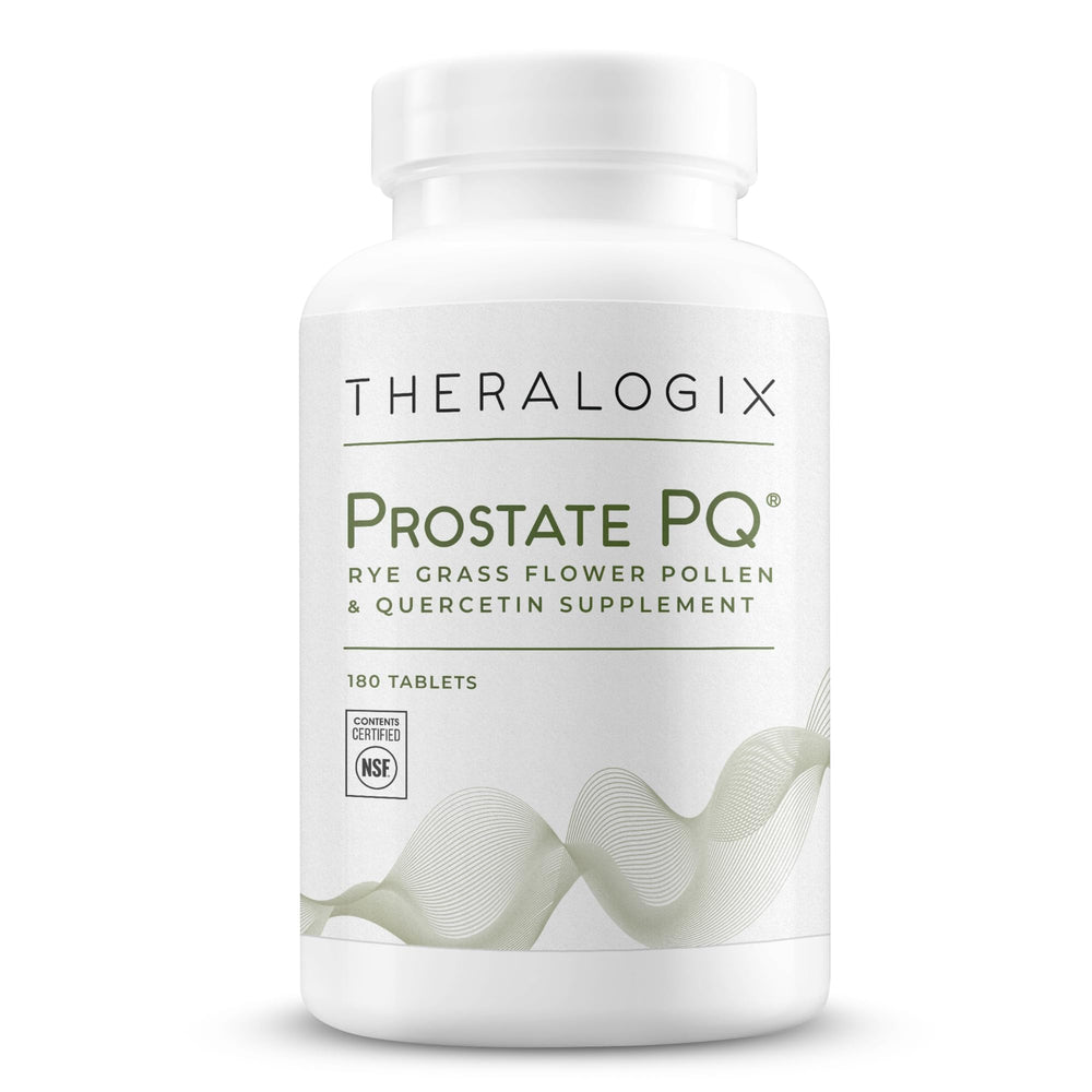 Theralogix Prostate PQ frente del envase mostrando la etiqueta y beneficios