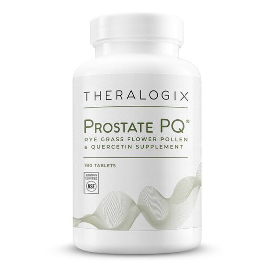 Theralogix Prostate PQ frente del envase mostrando la etiqueta y beneficios