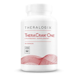 Theralogix TheraCran One frente del bote mostrando etiqueta y beneficio de pureza