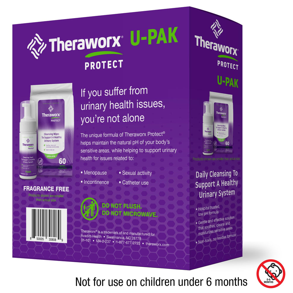 Theraworx botella de espuma detalle del dispensador que facilita aplicación controlada