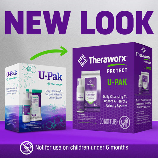 Theraworx toallitas primer plano que muestra textura y limpieza sin irritar