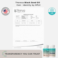 THEREXA gotas de aceite en cuchara mostrando pureza y textura