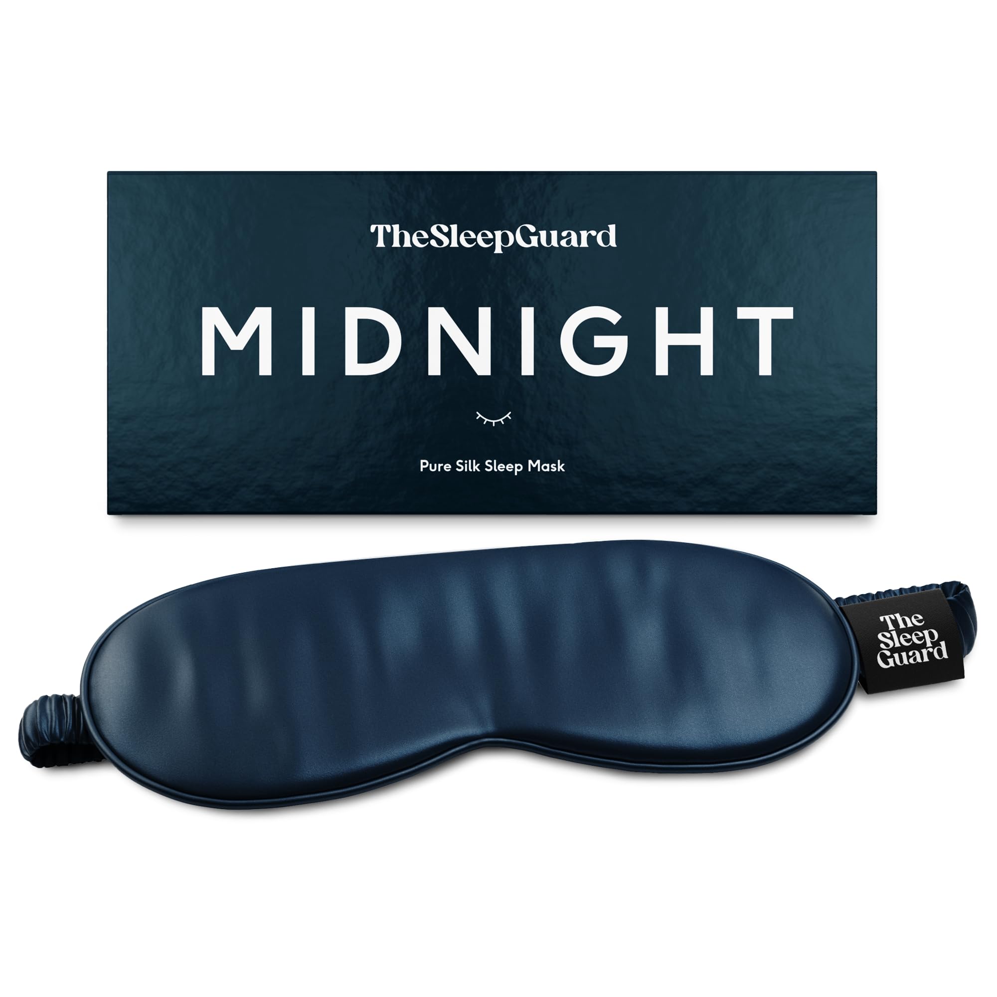TheSleepGuard antifaz frontal mostrando bloqueo de luz y diseño ergonómico