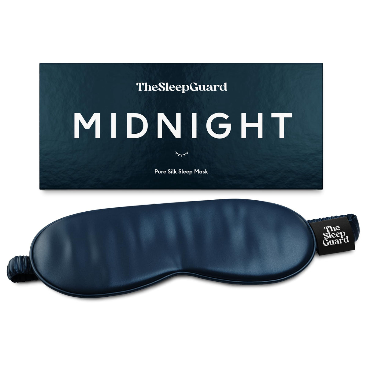 TheSleepGuard antifaz frontal mostrando bloqueo de luz y diseño ergonómico