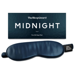 TheSleepGuard antifaz frontal mostrando bloqueo de luz y diseño ergonómico