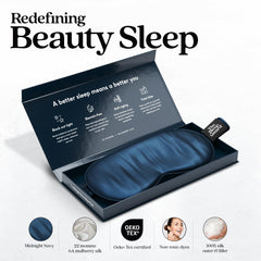 TheSleepGuard detalle de seda 22 momme mostrando textura suave y duradera