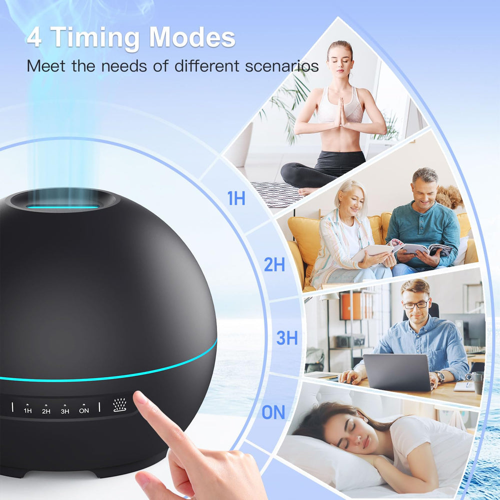 THIMONES difusor comparación de tamaño junto a una taza, ideal para escritorios