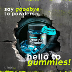 Thinbi gomitas en mano lista para consumir, conveniencia para entrenamiento