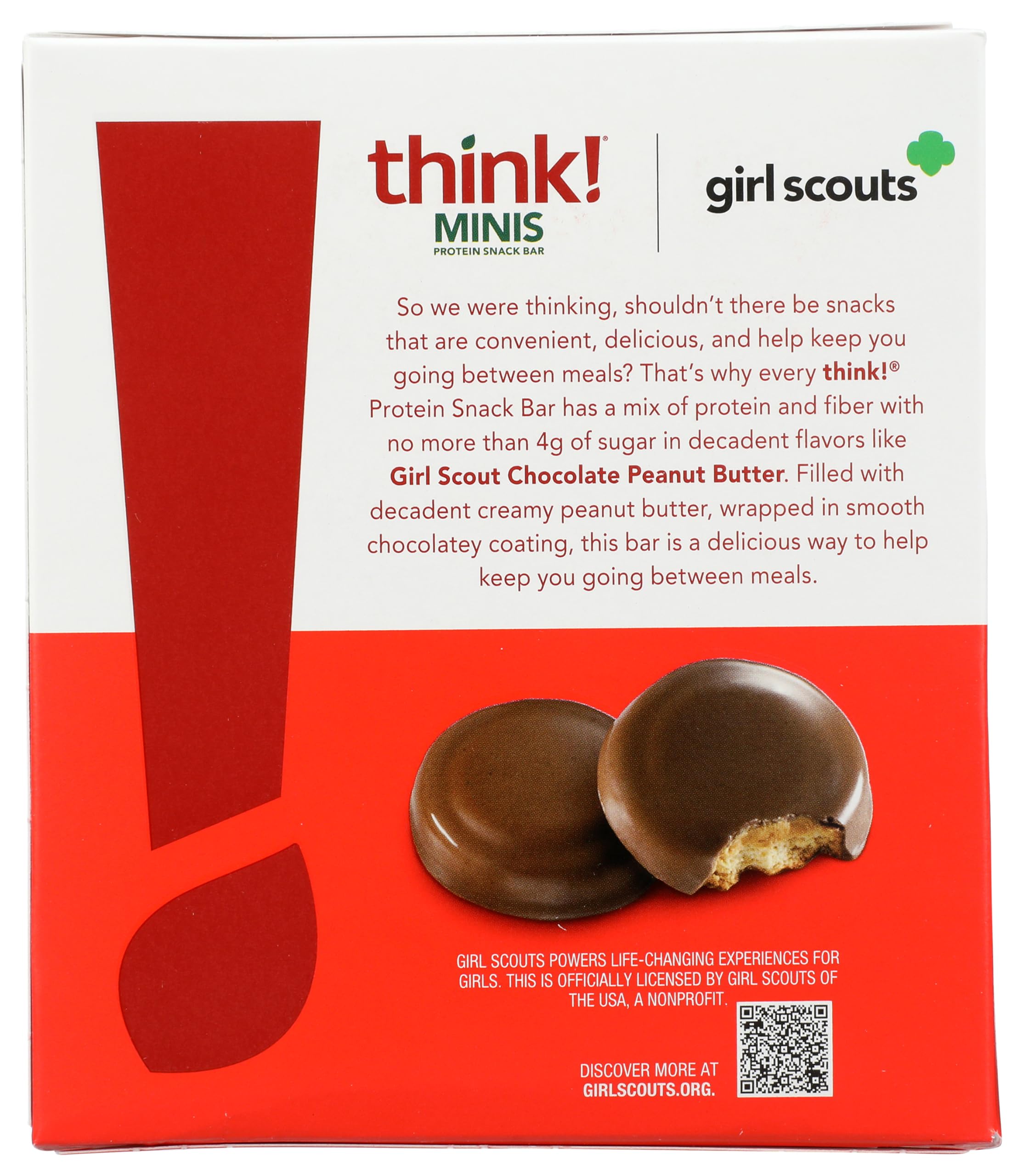 Think! primer plano textura interior y recubrimiento, muestra sabor y densidad