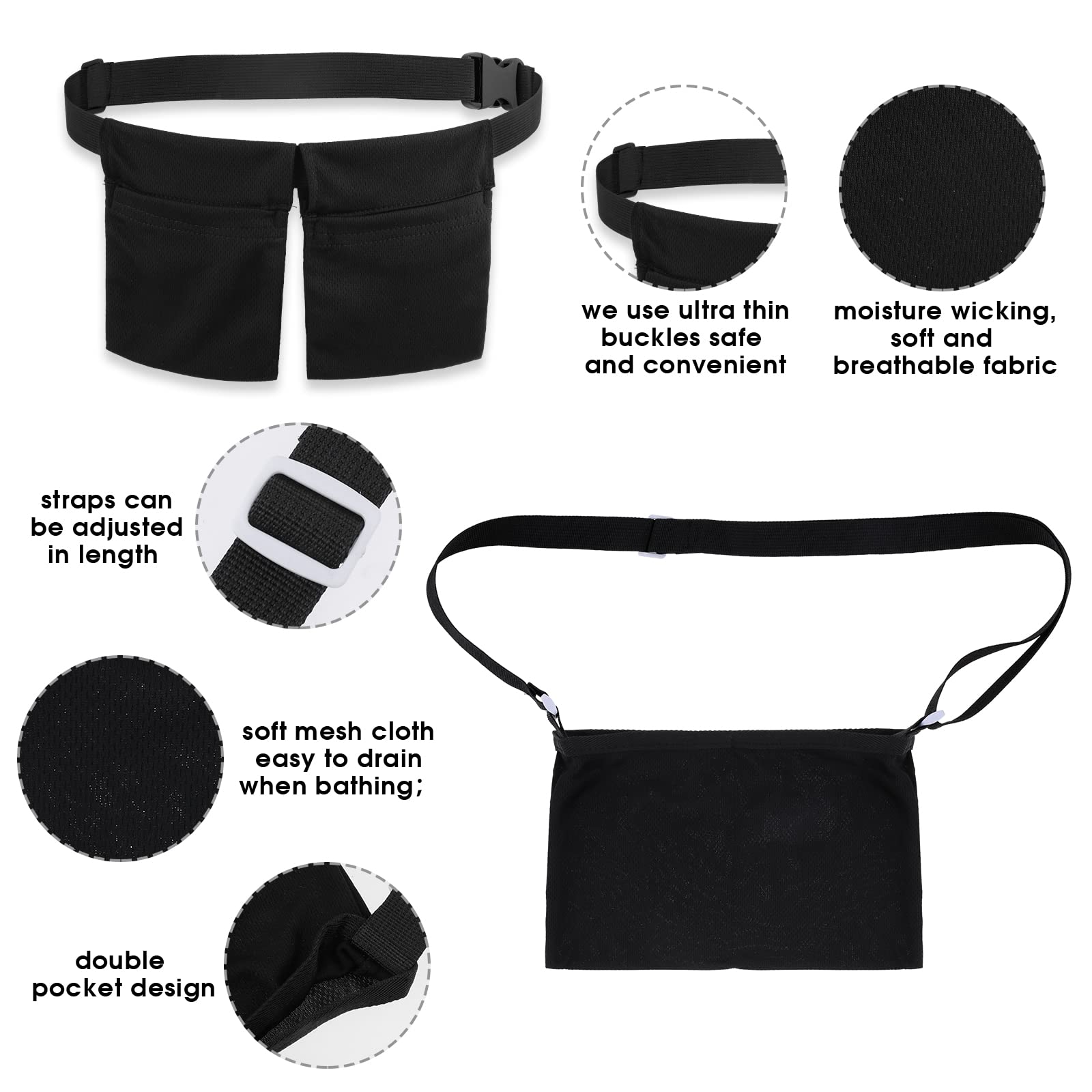 Thinp bolsa de cuello en ducha mantiene drenajes secos
