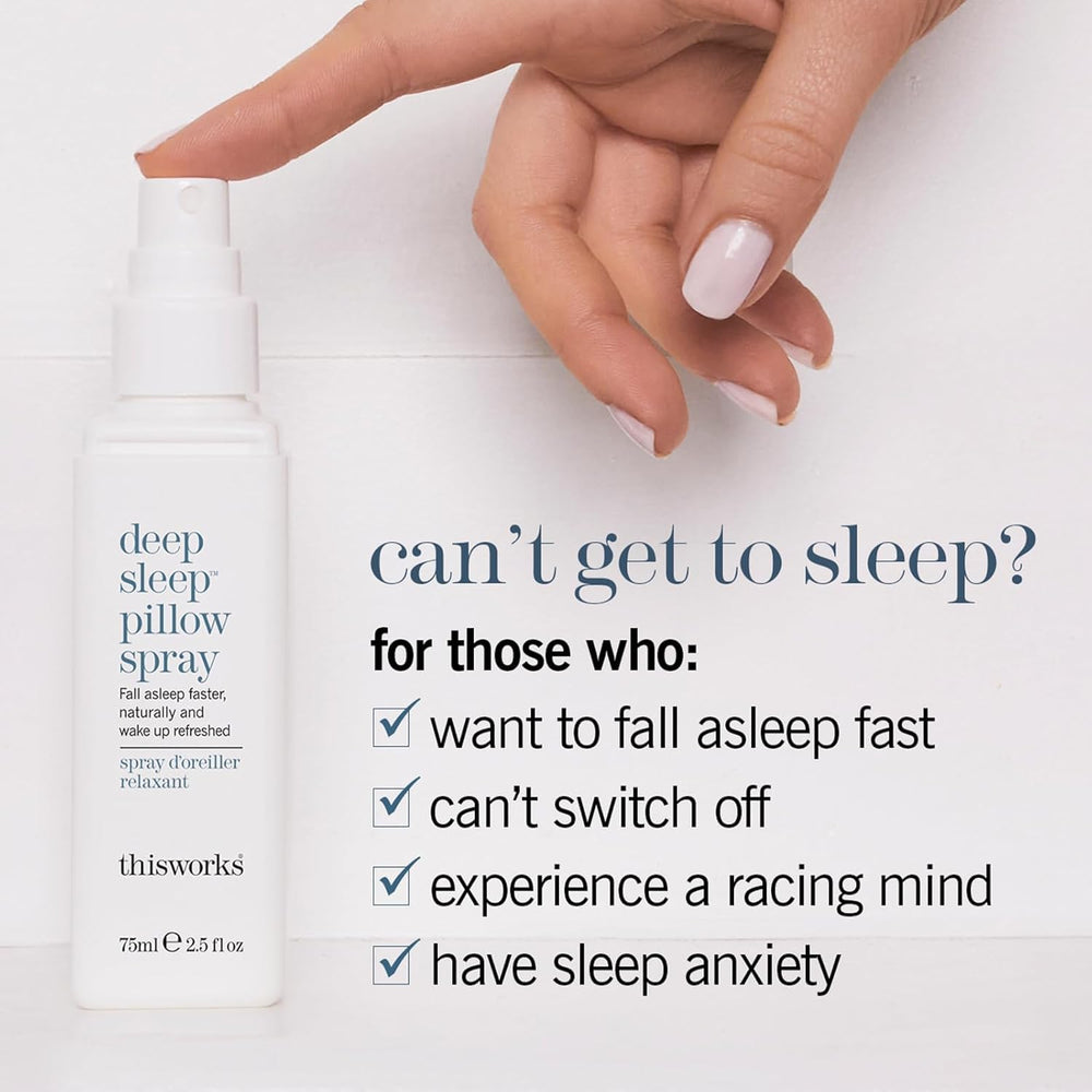 THISWORKS persona aplicando roll-on en muñeca para relajación rápida