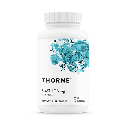 THORNE 5-MTHF botella vertido: apoyo diario a la metilación.