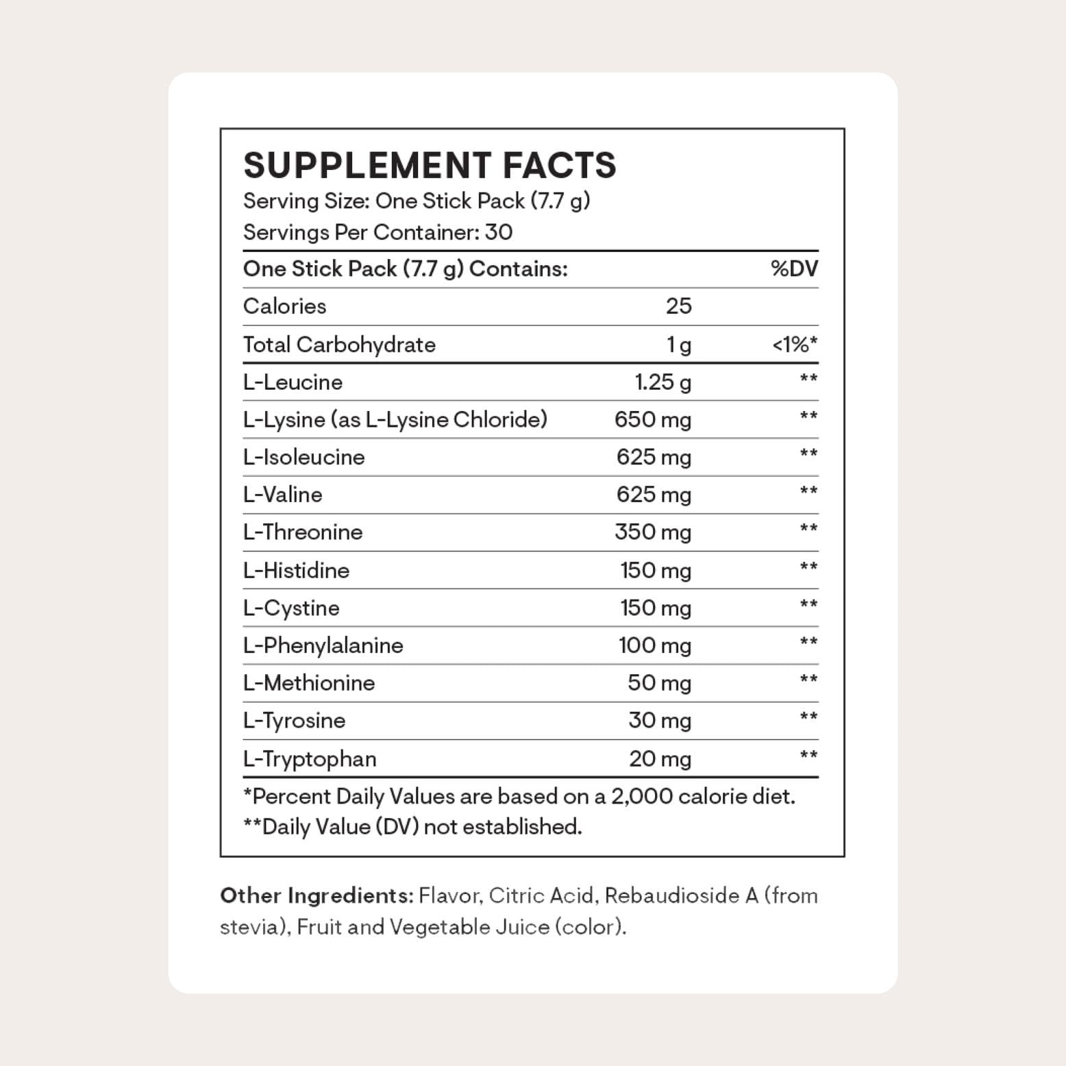 THORNE Amino Complex berry serving scoop ready for pre- or post-workout use.