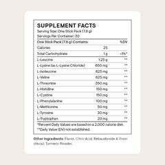 THORNE Amino Complex label closeup shows the amino blend and natural flavoring