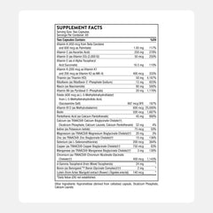 Thorne Basic Nutrients 2/Day capsules close-up showing bioavailable vitamins for daily wellness.