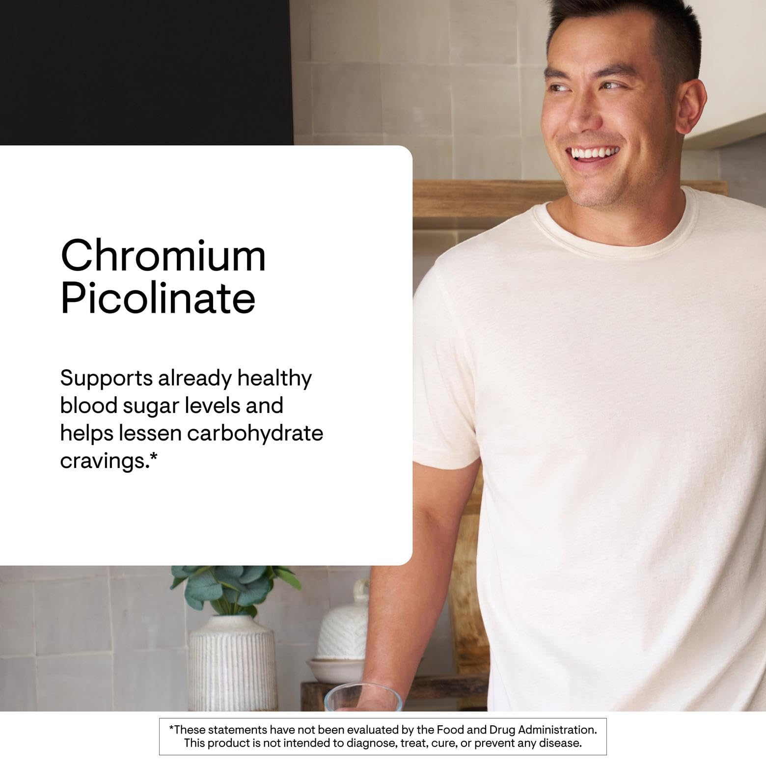 frasco de 60 cápsulas THORNE Chromium Picolinate listo para uso y soporte nutricional