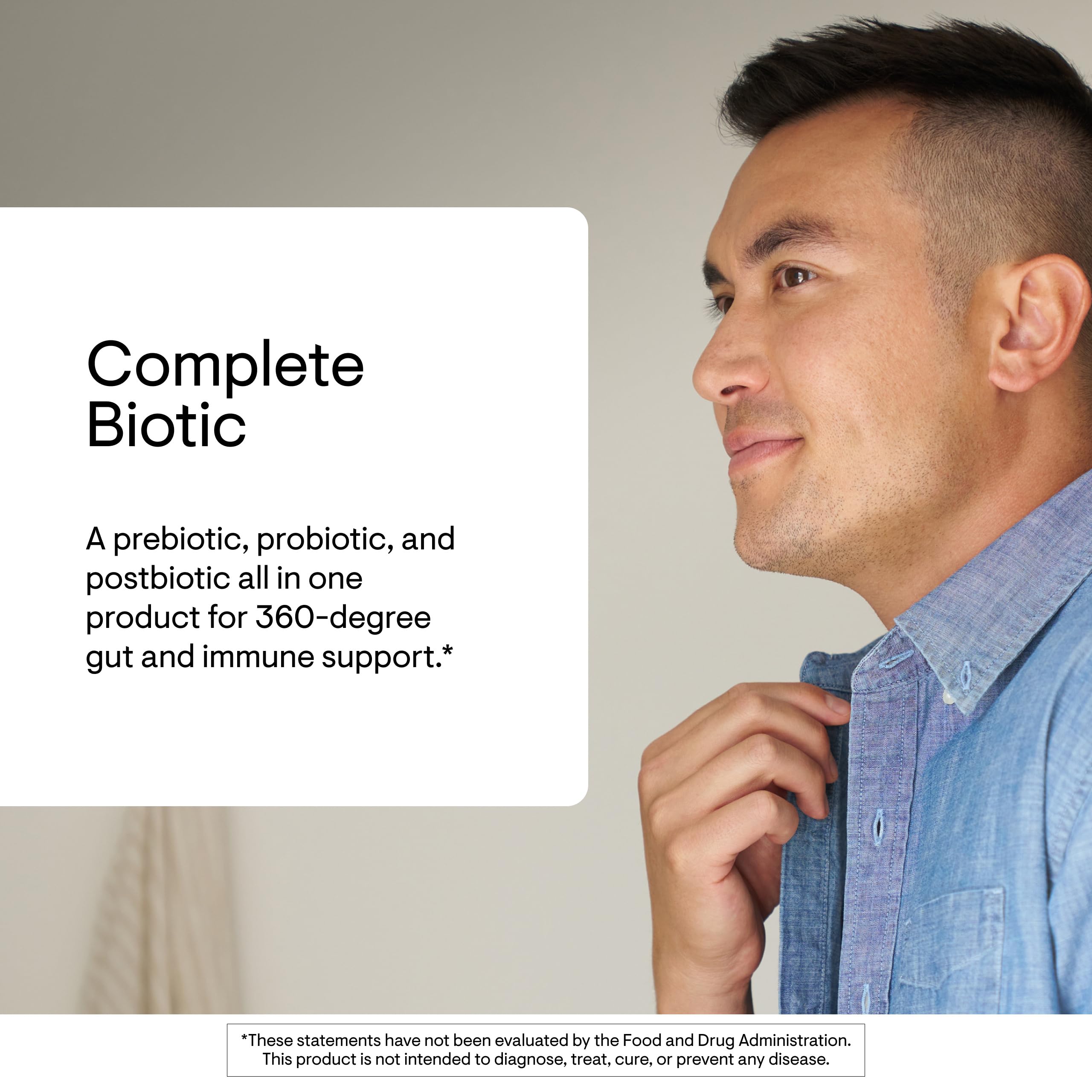 THORNE Complete Biotic daily stick pack fits into mornings and routines.