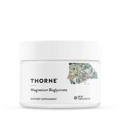 THORNE envase frontal mostrando el polvo y beneficios de calidad