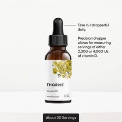 THORNE etiqueta nutricional en primer plano para transparencia y confianza