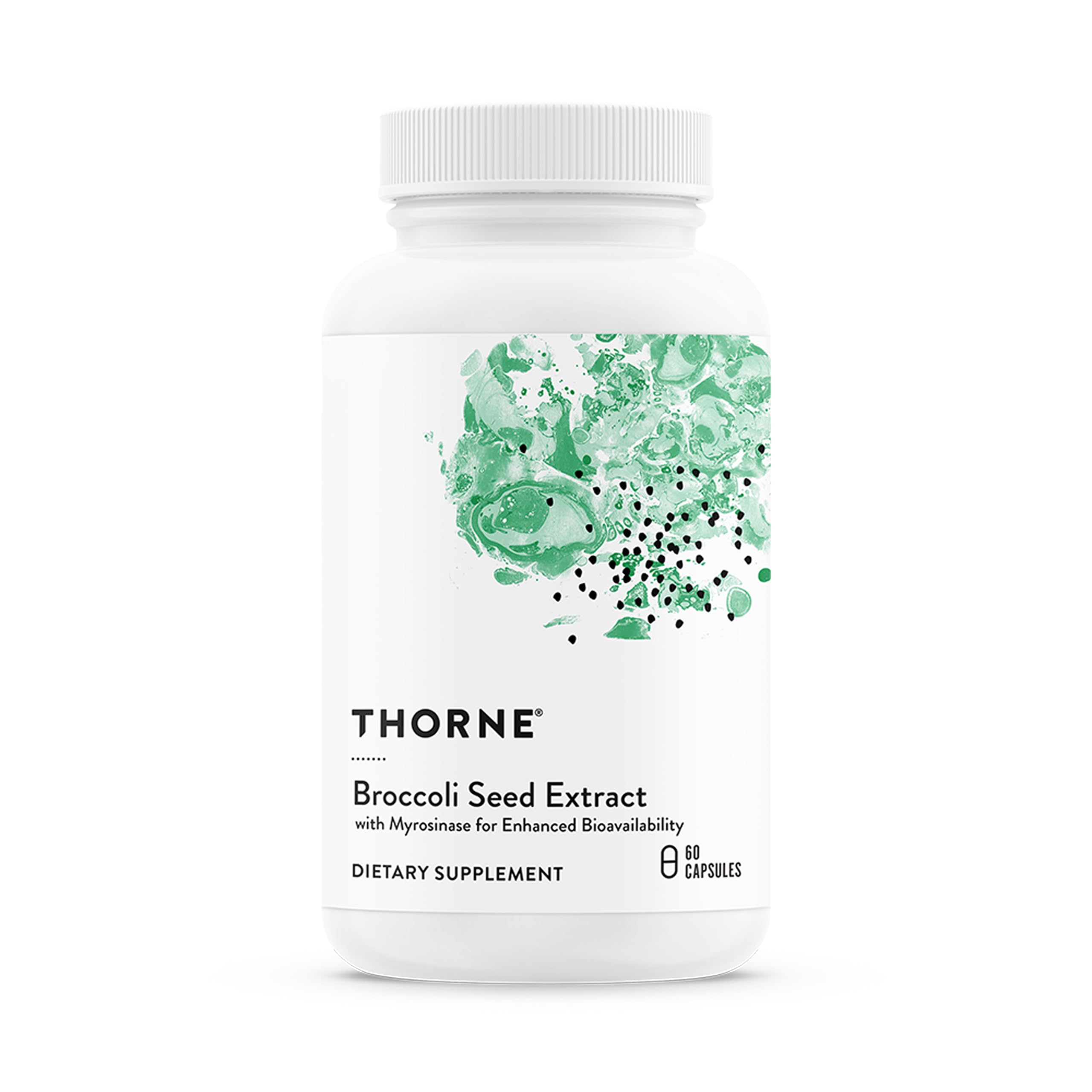 THORNE frente del envase mostrando diseño y cantidad de cápsulas
