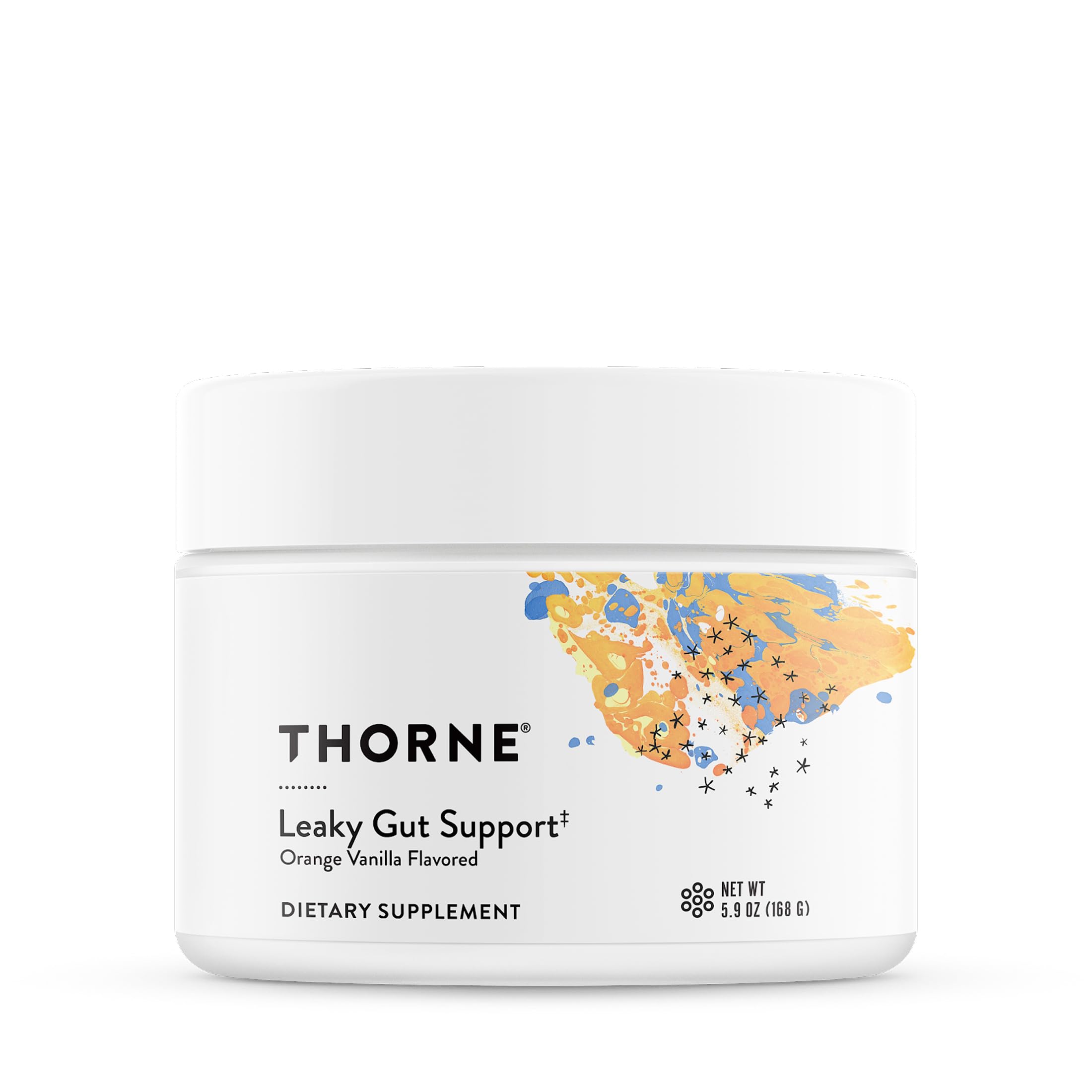 THORNE frente del envase mostrando nombre del producto y beneficio digestivo